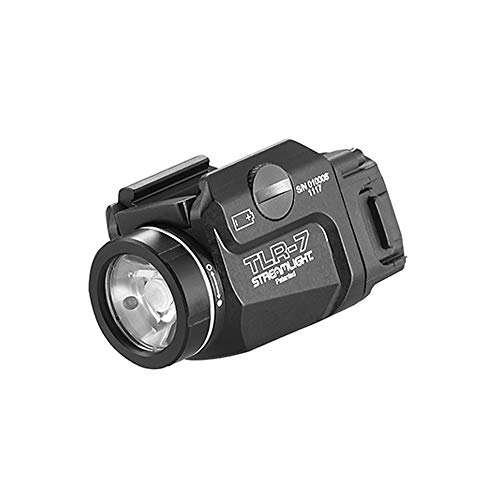Streamlight 69420 TLR-7 500-Lumen Low Profile Pistol Light Without Laser Designed Exclusively and Solely for Select Compact Handguns, Includes Mounting Kit and Rail Locating Keys, Black