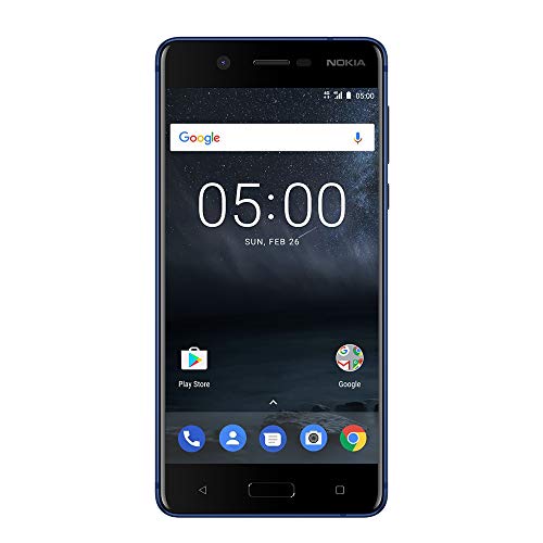 Nokia 5 – Android 9.0 Pie – 16 GB – Dual SIM Unlocked Smartphone (AT&T/T-Mobile/MetroPCS/Cricket/Mint) – 5.2″ Screen – Blue (TA-1044-SIL)