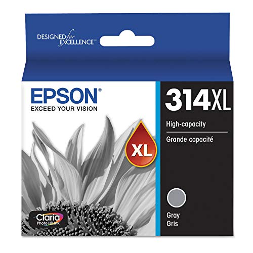 EPSON T314 Claria Photo HD -Ink High Capacity Gray -Cartridge (T314XL720-S) for Select Epson Expression Photo Printers