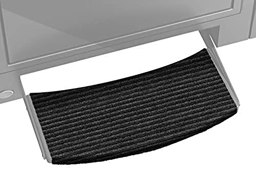 Prest-O-Fit 2-0430 Charcoal Black 22″ Wide Ruggids Universal RV Step Rug