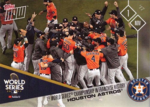 2017 Topps Now #YTTV Houston Astros World Series Championship Baseball Card – YouTube TV Moment Winner Featuring Justin Verlander, George Springer, Jose Altuve, Alex Bregman, and more