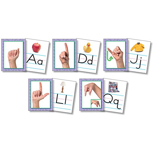 North Star Teacher Resource NST9082 American Sign Language Alphabet Cards, Set of 26