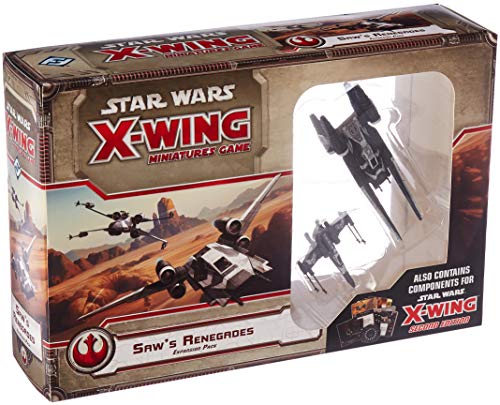 Star Wars X-Wing 1st Edition Miniatures Game Saw’s Renegades EXPANSION PACK | Strategy Game for Adults and Teens | Ages 14+ | 2 Players | Average Playtime 45 Minutes | Made by Atomic Mass Games