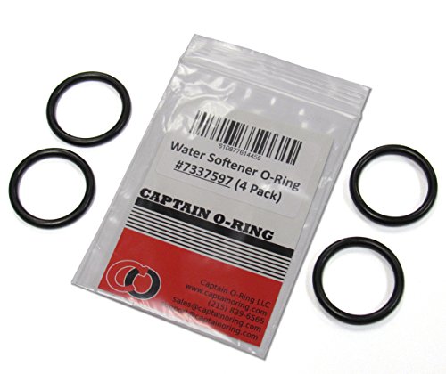 (4 Pack) Water Softener O-Ring Seal 7337597 (7311127, WS03X10072) for Bypass Valve on EcoPure, GE, Northstar, Sears