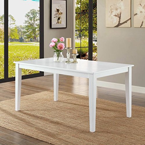 Better Homes and Gardens Bankston Dining Table, (1, White)