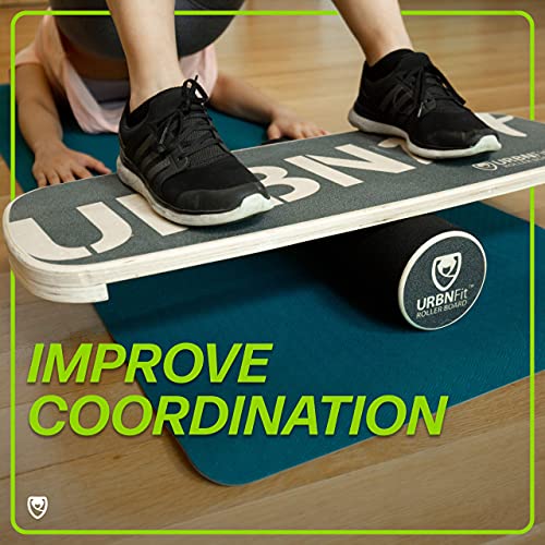 URBNFit Wooden Balance Board Trainer – Wobble Board for Skateboard, Hockey, Snowboard & Surf Training – Balancing Board w/Workout Guide to Exercise and Build Core Stability﻿ | The Storepaperoomates Retail Market - Fast Affordable Shopping