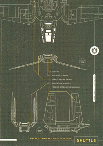 2016 Topps SW Rogue One Series 1 Blueprints of Ships/Vehicles Trading Card #BP5 Shuttle