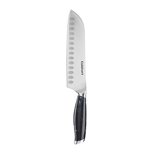 Cuisinart C77MB-7SANBK Marbled Collection 7″ Santoku Knife, Black