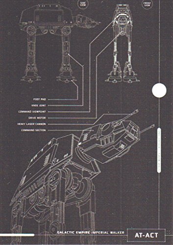 2016 Topps SW Rogue One Series 1 Blueprints of Ships/Vehicles Trading Card #BP6 AT-ACT