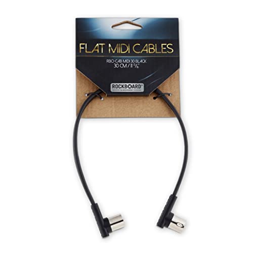 Rockboard Flat MIDI Cable 30cm Angled/Angled