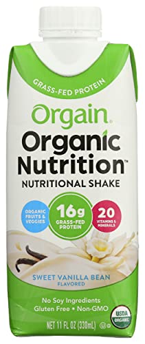 Orgain, Nutri Shake Sweet Vanilla Bean Organic, 11 Fl Oz