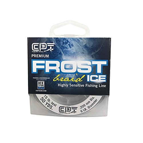 Clam Pro Tackle Frost Braid – 15lb – 6lb Dia – Smoke – 50 Yard