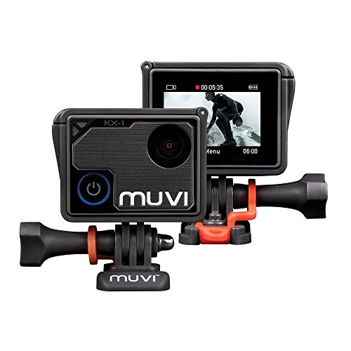Veho Muvi KX-1 Action Camera | KX-Series | Handsfree Camcorder | WiFi | 4k Action Cam | 12MP Photo | Waterproof Housing (VCC-008-KX1)