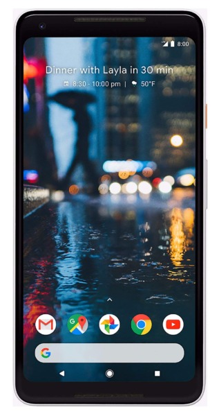 Google Pixel 2 XL Unlocked 64gb GSM/CDMA – 4G LTE 6in P-OLED Display 4GB RAM 12.2MP Camera Phone – Black & White (Renewed) (Black & White, 64 GB)