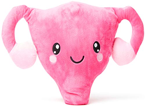 nerdbugs Uterus Plush – Who Put The Cuter-us in Uterus?- Get Well Gift/Hysterectomy/Endometriosis/Gynecologist Education/Surgeon Education, Health Education Gift/Post Surgery Gift
