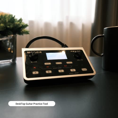 MOOER PE100 Portable Desk Top Guitar Multi Effects with 198 presets, 36 effects, Drum Machine, Metronome, Tap Tempo, Aux In Headphone | The Storepaperoomates Retail Market - Fast Affordable Shopping