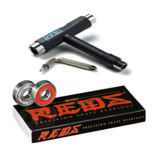 Bones Reds Precision Skate Bearings (Reds + CCS Skateboard Tool) | The Storepaperoomates Retail Market - Fast Affordable Shopping