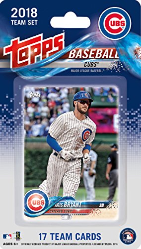 Chicago Cubs 2018 Topps Factory Sealed Limited Edition 17 Card Team Set with Kris Bryant, Kyle Schwarber and Javier Baez plus