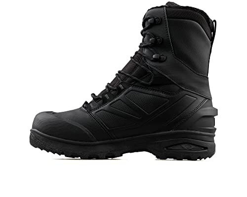 Salomon Toundra PRO CLIMASALOMON Waterproof Winter Boots for Men Snow, Black/Black/Magnet, 10.5