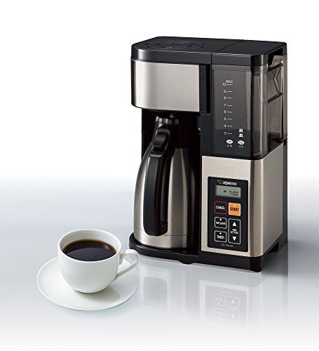 Zojirushi EC-YTC100XB Coffee Maker, 10-Cup, Stainless Steel/Black | The Storepaperoomates Retail Market - Fast Affordable Shopping