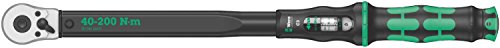 Wera – 5075622001 Click-Torque C 3 torque wrench with reversible ratchet, 1/2″ x 40-200 Nm, black/green