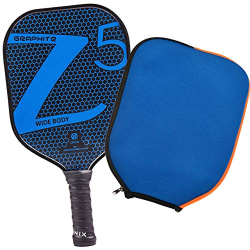 Onix Z5 Graphite Pickleball Paddle (Blue) with Cushion Grip and Blue Paddle Cover | The Storepaperoomates Retail Market - Fast Affordable Shopping