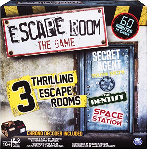 Escape Room The Game with 3 Thrilling Escape Rooms to Play, for Ages 16 and Up (Edition May Vary)