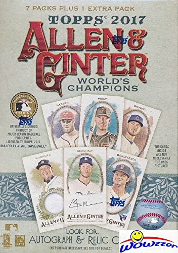 2017 Topps Allen & Ginter Baseball Factory Sealed Blaster Box!  Look for Rookies & Autographs of Aaron Judge, Cody Bellinger & Many More! 1 Mini Card in Every Pack! WOWZZER!