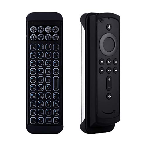 iPazzPort Mini Bluetooth Wireless Keyboard Remote with Backlit for Fire TV Stick 4k 2021, Fire Cube, Android Tv Box, Smart TV