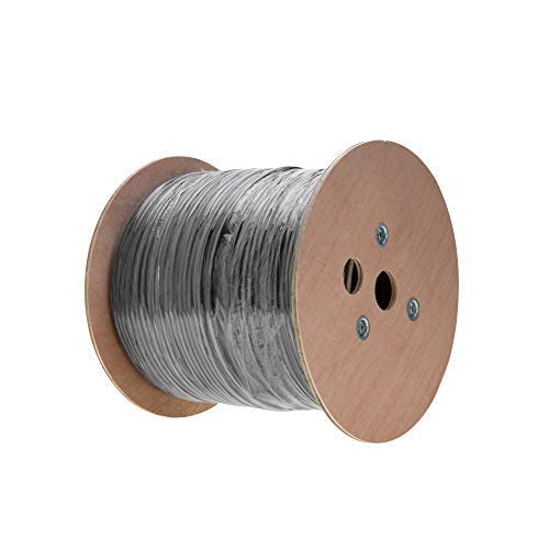 Cables Direct Online 1000FT CAT5e FTP Outdoor 24 AWG Cable Shielded Wire Solid Direct Burial UV (1000FT, FTP) | The Storepaperoomates Retail Market - Fast Affordable Shopping