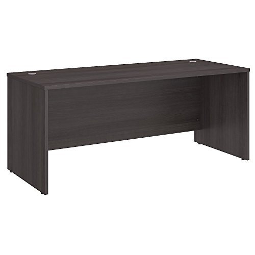 Bush Business Furniture Studio C L-Shaped Hutch | Study Table with Drawers and Cabinets | Home Office Computer Work Desk with Storage, 72W x 30D, Storm Gray