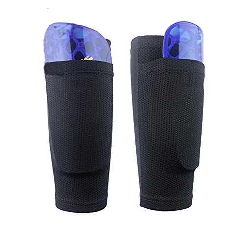 Shin Guard Holders, Shin Guard Sleeves, Leg Performance Support Football Compression Calf Sleeves with Pocket Can Holding Shin Pads, Youth Soccer Shin Guard Socks for Beginner or Elite Athlete