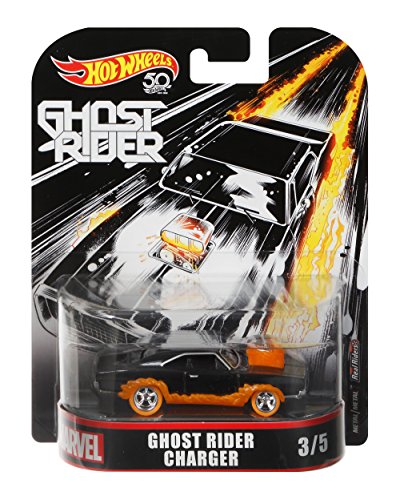 Hot Wheels Ghost Rider Charger Vehicle, 1:64 Scale