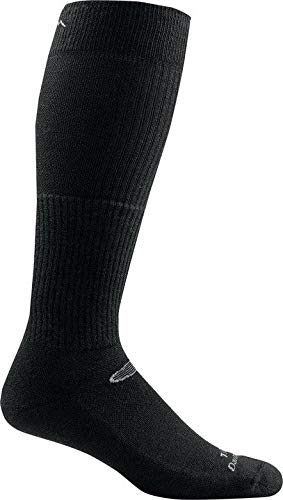 Darn Tough (Style T3006 Lightweight w/Cushion Over-the-Calf Tactical Sock – Black, Medium