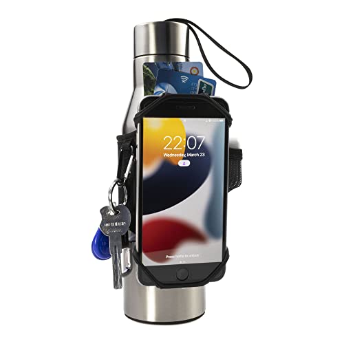 FitWallet- The Premier Cell Phone Water Bottle Strap, Top Water Bottle Accessories- Water Bottle Sling Bag- The Modern Day Gym Bag