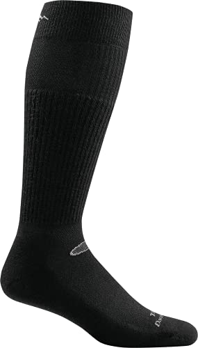 Darn Tough (Style T3005 Lightweight w/Cushion Mid-Calf Tactical Sock – Black, Medium