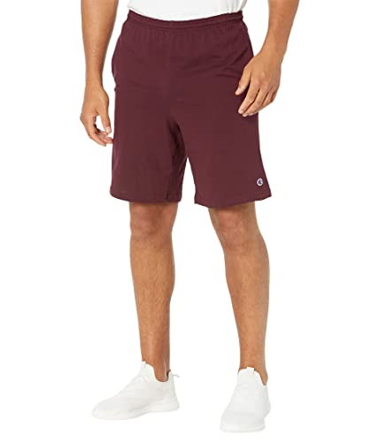 Champion Men’s Shorts, Classic Cotton Jersey Athletic Shorts, 9″, Long Gym Shorts, Men’s Workout Shorts