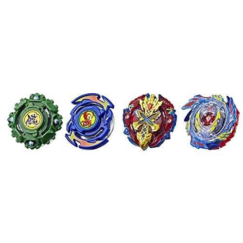 Hasbro Beyblade Burst Evolution Elite Warrior 4-Pack – 4 Iconic Right-Spin Battling Tops, Game ((Amazon Exclusive)