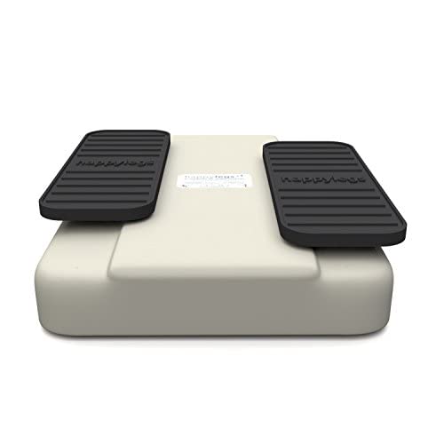 Happylegs – Leg Exerciser While Sitting with Remote Control for Seniors and People of All Ages for Rehabilitation. The Seated Walking Machine Stimulates Blood Circulation Return. (White)