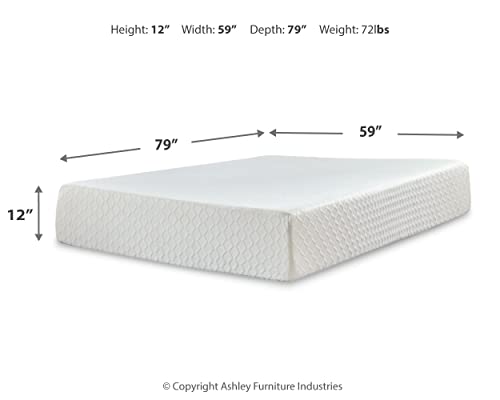 Signature Design by Ashley Chime 12 Inch Medium Firm Memory Foam Mattress, CertiPUR-US Certified, Queen | The Storepaperoomates Retail Market - Fast Affordable Shopping