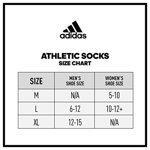 adidas Men’s 3-Stripe High Quarter Socks (3-Pair), Black/White/Onix Grey, Large | The Storepaperoomates Retail Market - Fast Affordable Shopping
