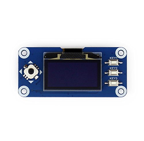 waveshare 1.3inch OLED Display HAT for Raspberry Pi 128×64 Pixels with Embedded Controller Communicating via SPI or I2C Interface.