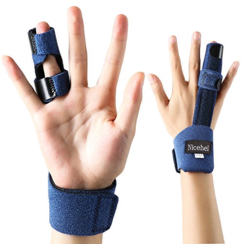 Finger Extension Splint for Trigger Finger, Mallet Finger, Finger Knuckle Immobilization, Finger Fractures, Wounds, Post-Operative Care and Pain Relief (10)