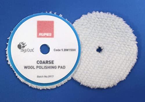 Rupes BigFoot Coarse Wool 5.75″ Orbital Polishing Pad