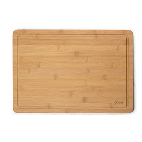 Commercial CHEF Cutting Board by Commercial Chef- Premium Chopping Board- Kitchen Cutlery and Charcuterie Station for Serving Meats, Cheese and Vegetables, Bamboo (Large)