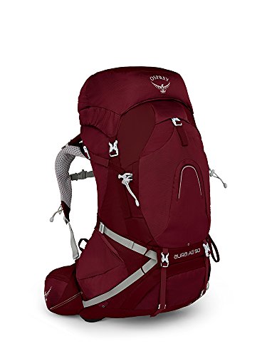 Osprey Aura AG 50 Women’s Backpacking Backpack, Gamma Red , Small