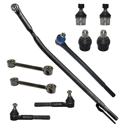 Detroit Axle – 2WD Front Ball Joints Sway Bar Links Tie Rods Replacement for Ford F-250 F-350 Super Duty Excursion – 10pc Set