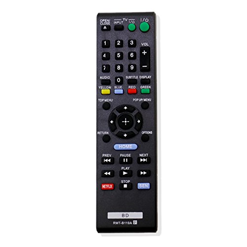 RMT-B119A Replace Remote Control fit for Sony BLU RAY Disc DVD Player BDP-S3100 BDP-BX110 BDP-BX310 BDP-BX39 BDP-BX510 BDP-BX59 BDP-XX510 BDP-BX59 BDP-S1100 BDP-S2100 BDP-S390 BDP-S390WM BDP-S5100