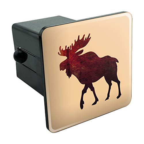 GRAPHICS & MORE Moose Red Forest Tow Trailer Hitch Cover Plug Insert 2″