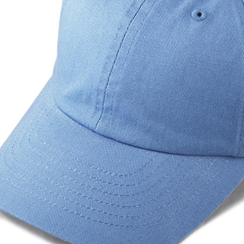 The Hat Depot Kids Washed Low Profile Cotton and Denim Plain Baseball Cap Hat (2-5 yrs, Sky Blue) | The Storepaperoomates Retail Market - Fast Affordable Shopping